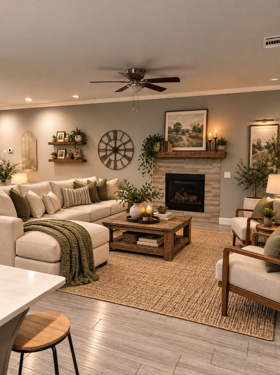 Living Rooms in Farmhouse — staged